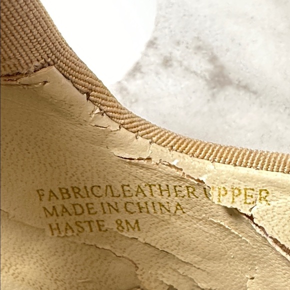 Franco Sarto Slingback Heels - Beige & Brown - Size 8M - Picture 3 of 15